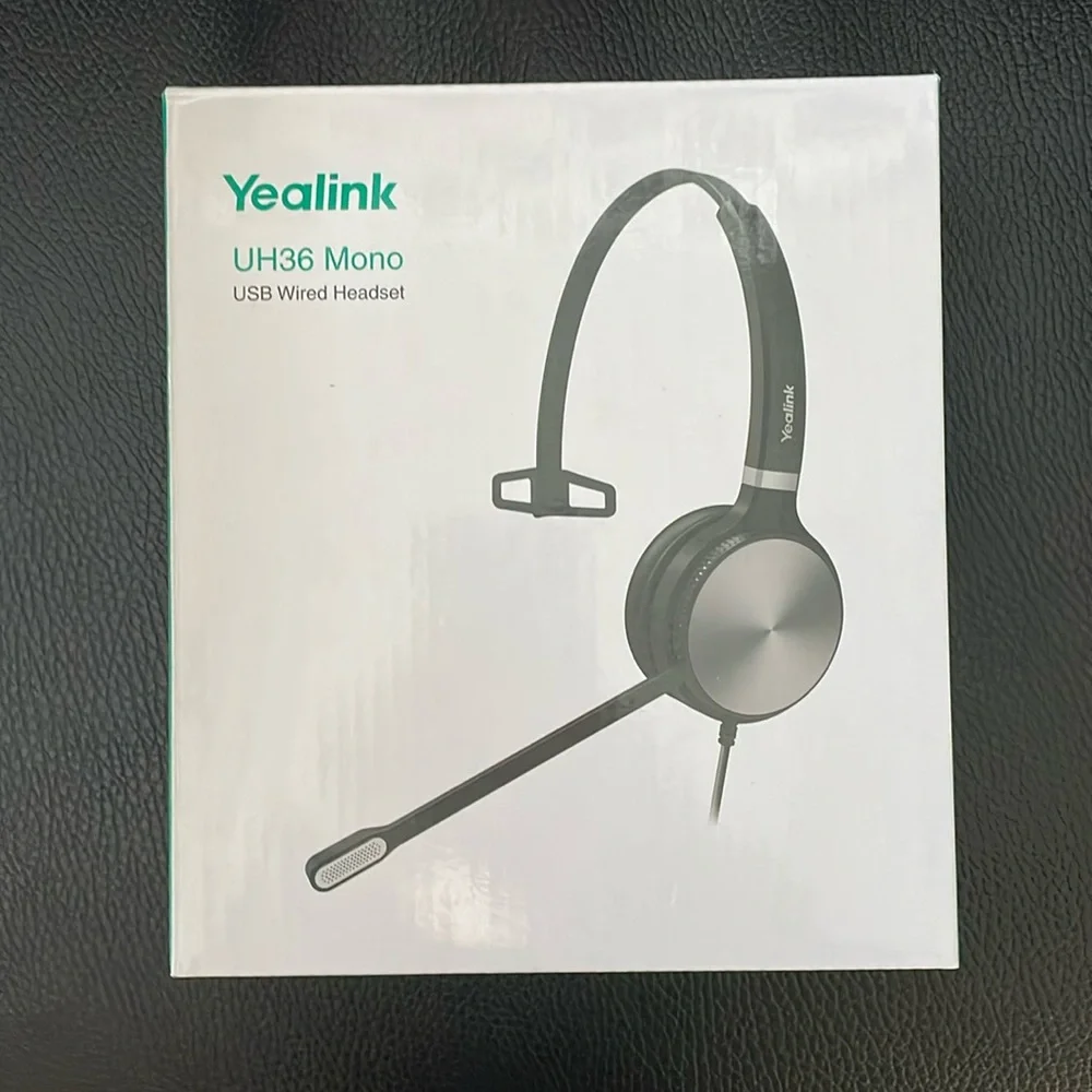 Yealink UH36 Mono USB Wired Headset New Open Box
